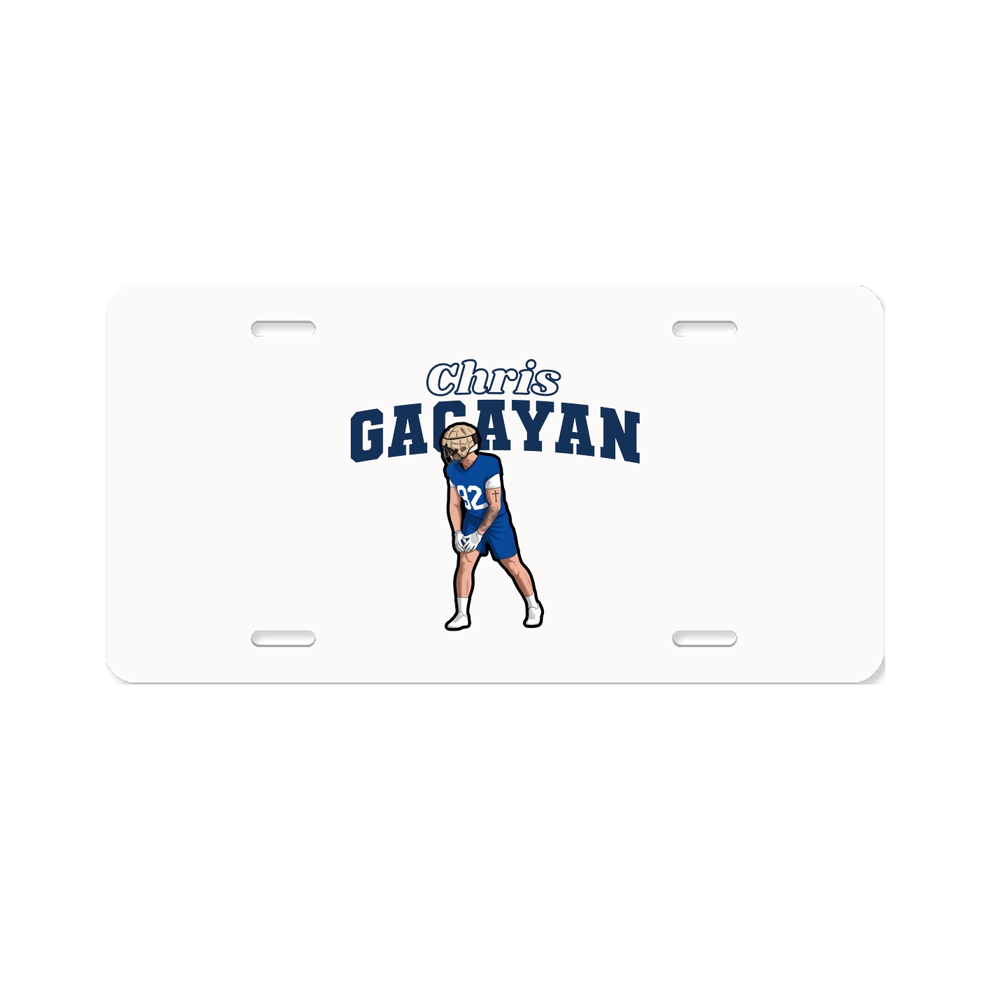 License Plate — Name Arch in Classic