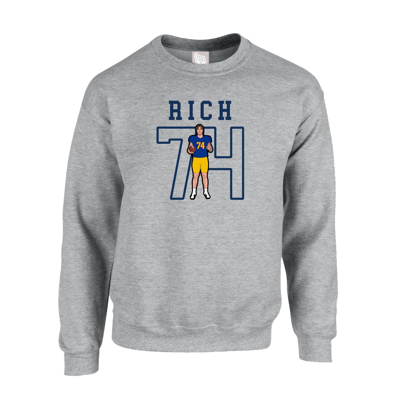 Fleece Crew — Shirsey in Grey