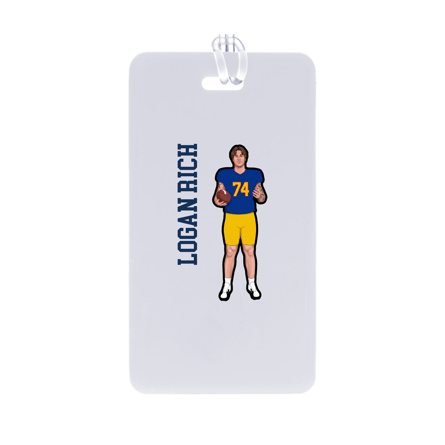Bag Tag — Name Vertical in Classic
