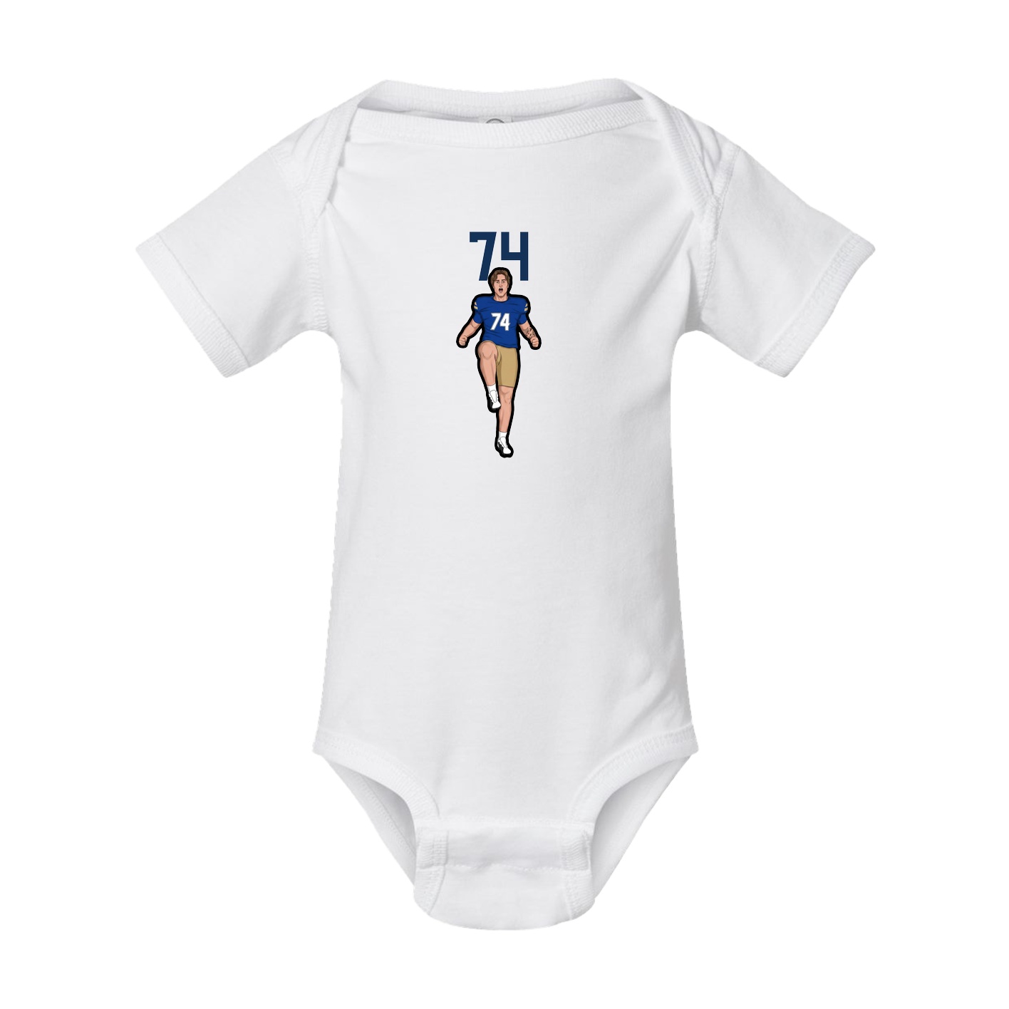 Baby Onesie — Number Top in White