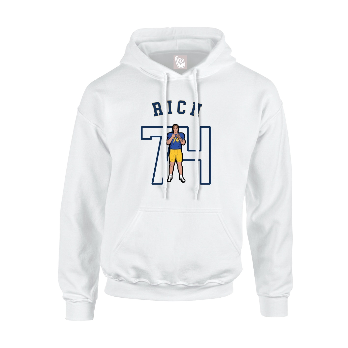 Youth Hoodie — Shirsey Arch in White