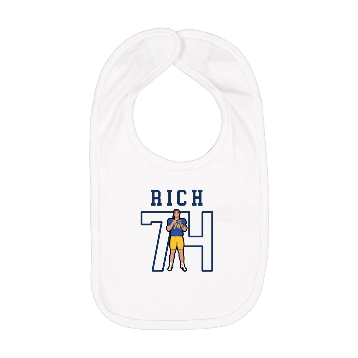 Infant Bib — Shirsey in White