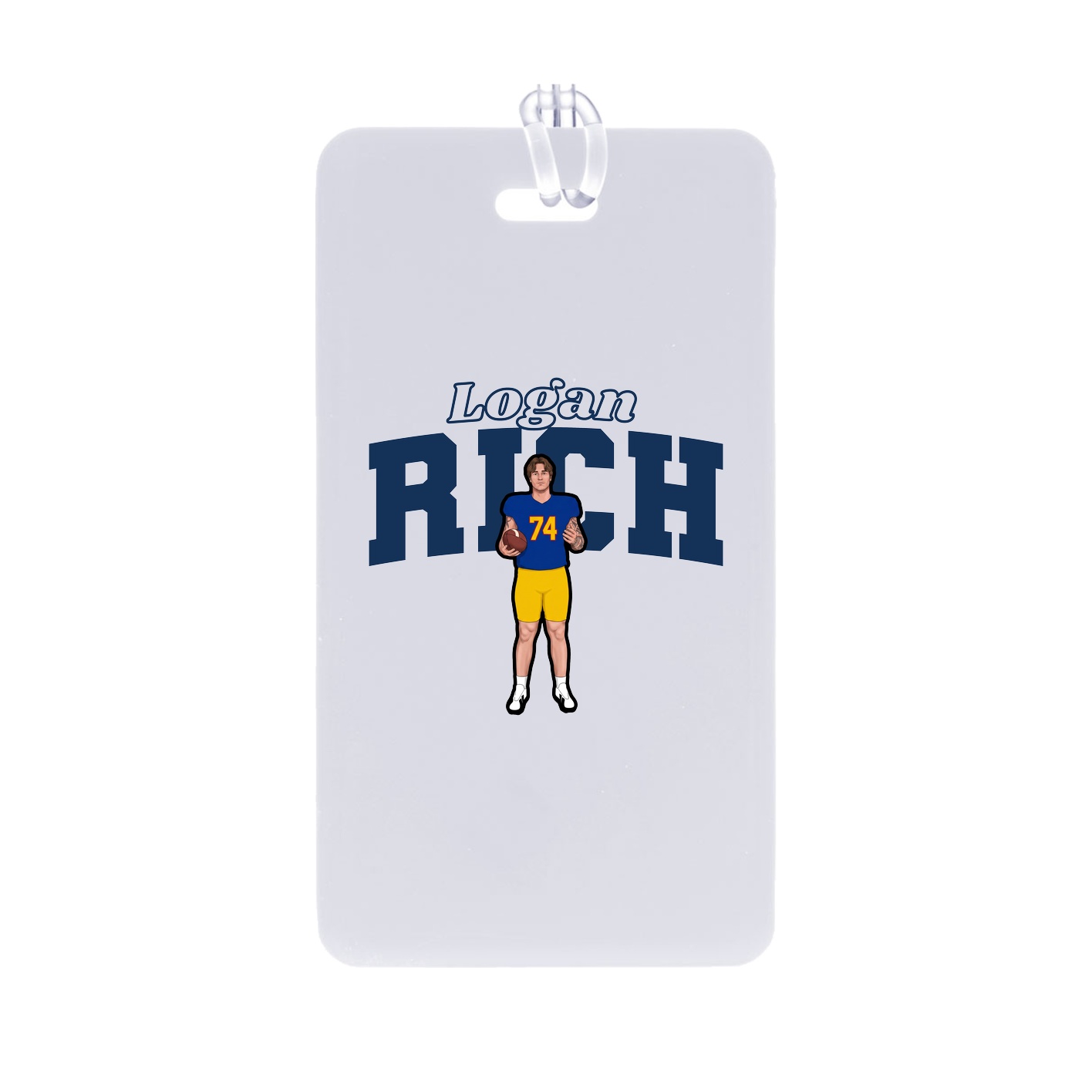Bag Tag — Name Arch in Classic
