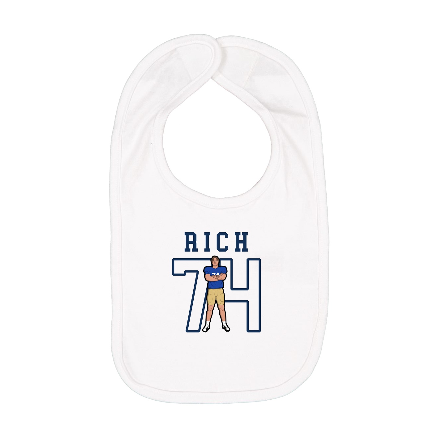 Infant Bib — Shirsey in White