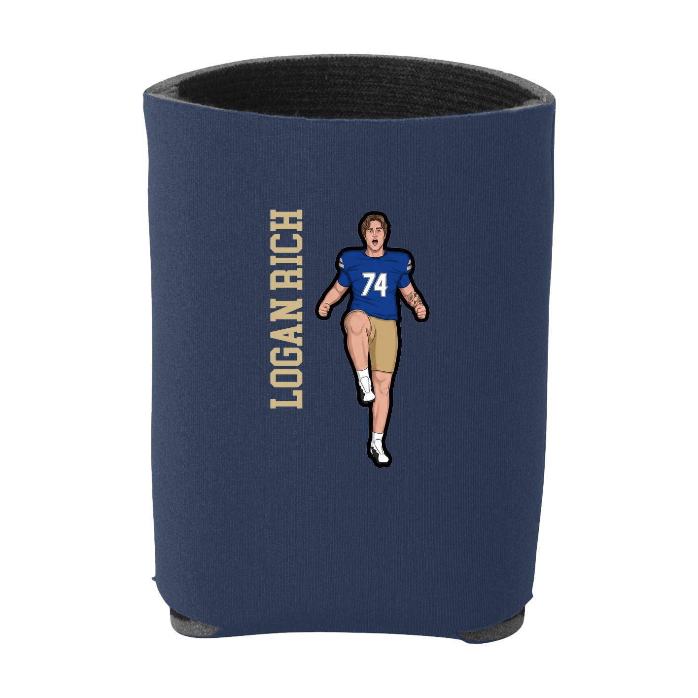 Can Holder — Name Vertical in Navy