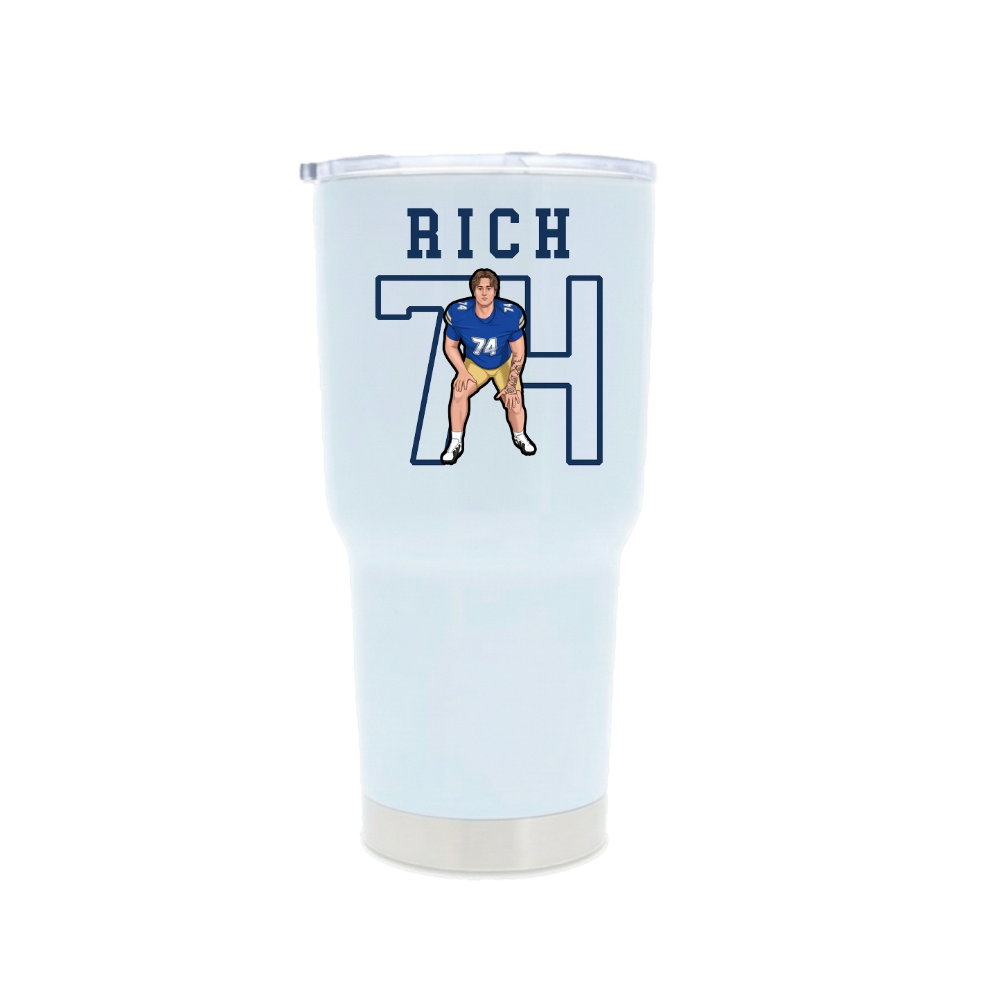 30oz Stainless Steel Tumbler — Shirsey in White