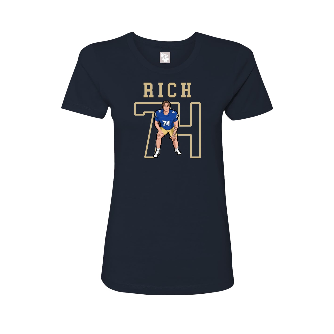 Fitted Women's Tee — Shirsey in Navy