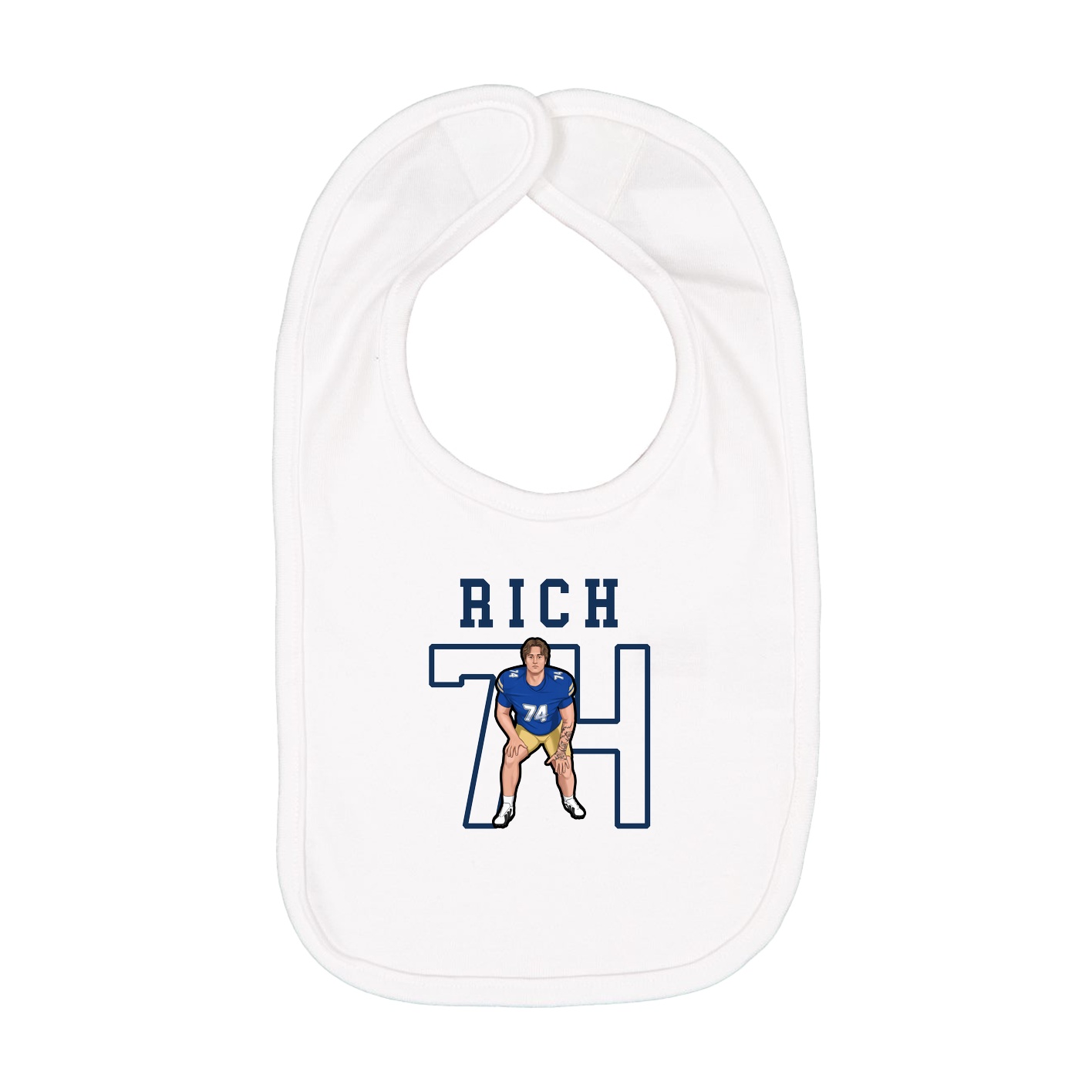 Infant Bib — Shirsey in White