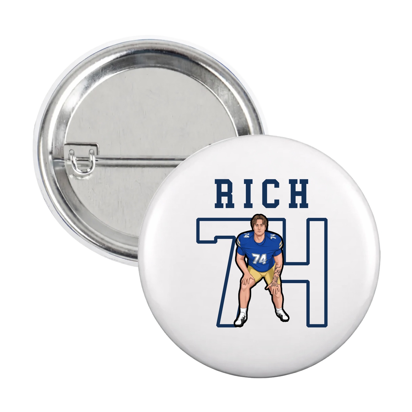 Game Day Button — Shirsey in White