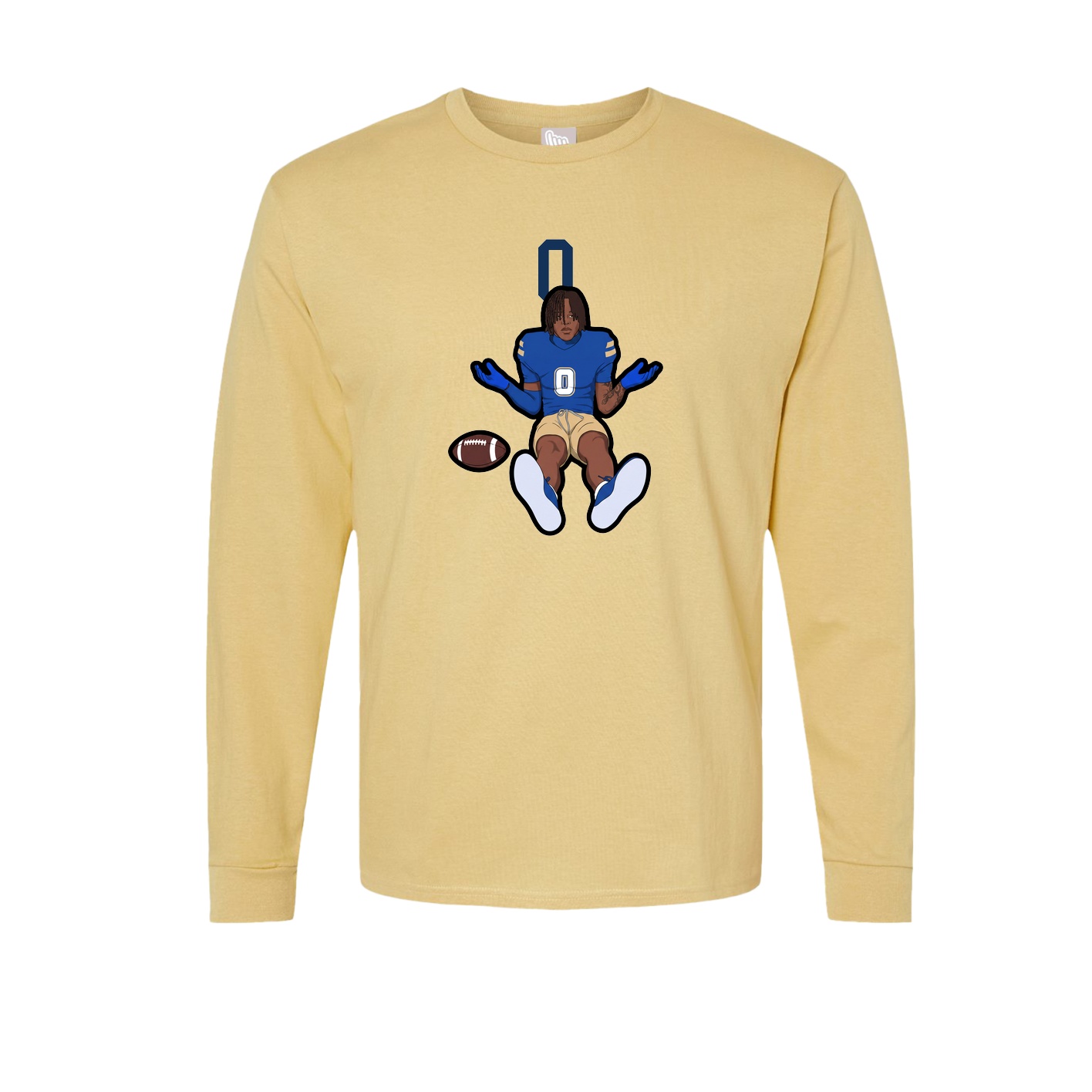 Long Sleeve Tee — Number Top in Vegas Gold