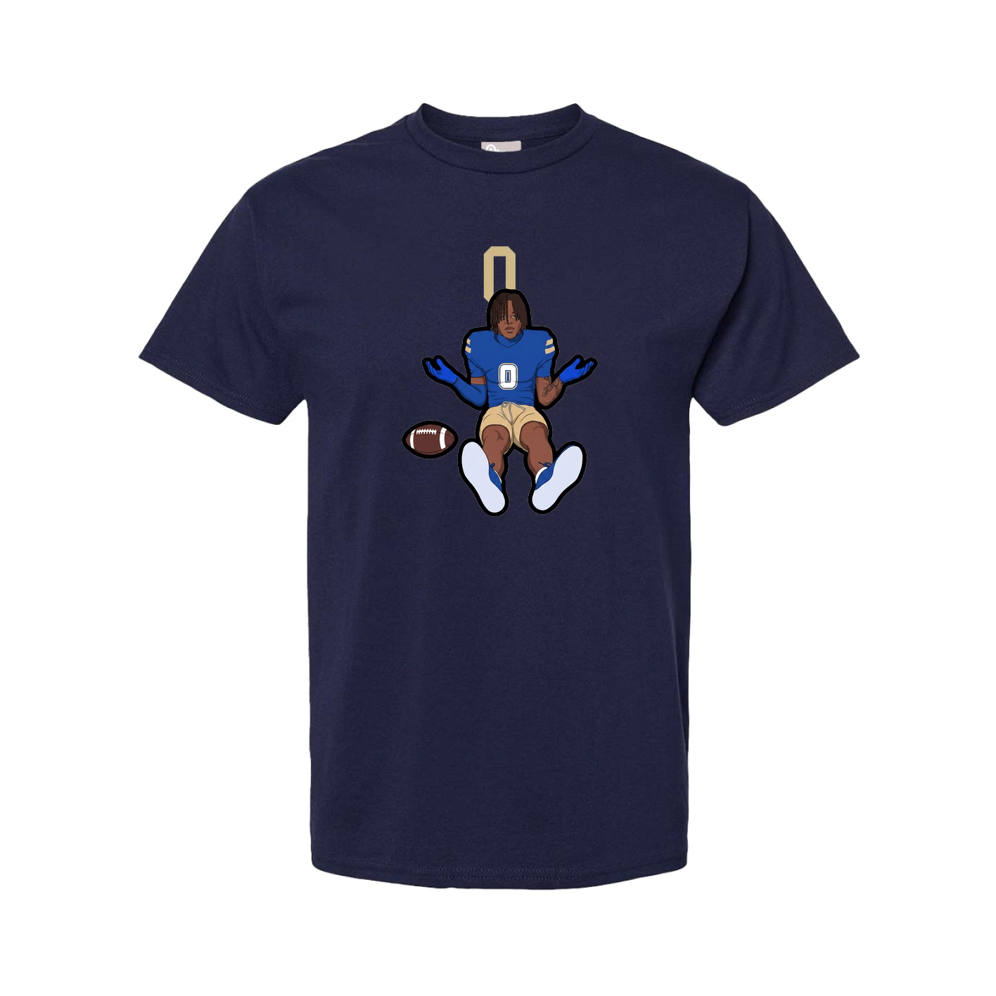Youth Tee — Number Top in Navy