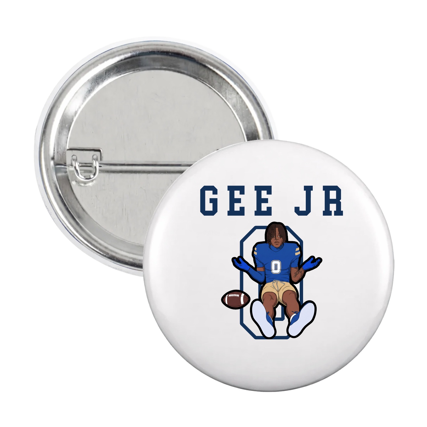 Game Day Button — Shirsey in White