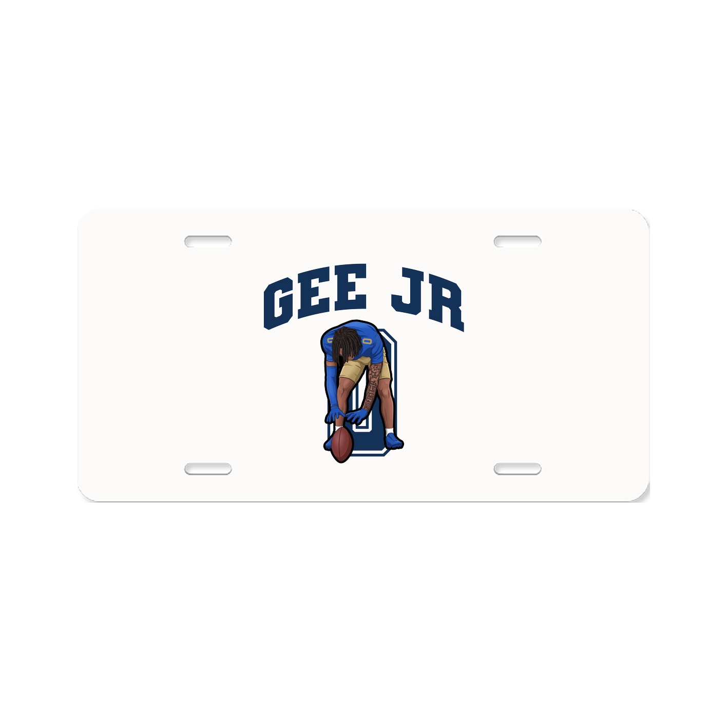 License Plate — Number in Classic