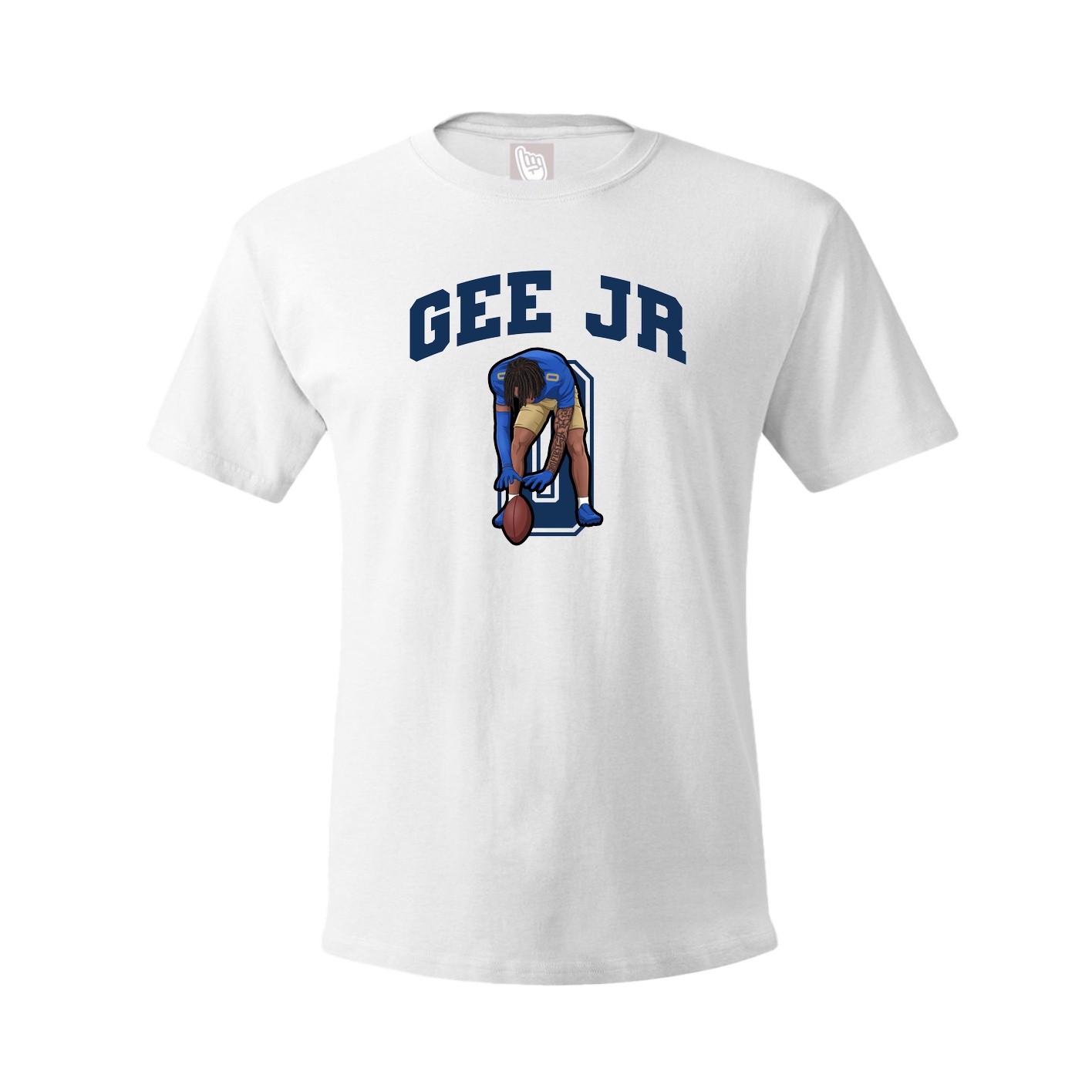 Youth Tee — Number in White