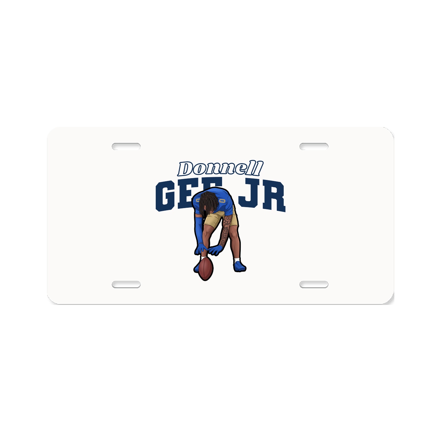 License Plate — Name Arch in Classic