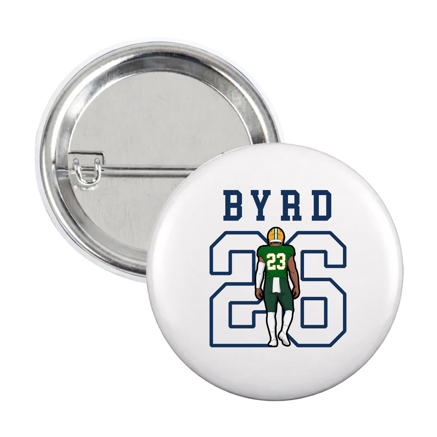 Game Day Button — Shirsey in White