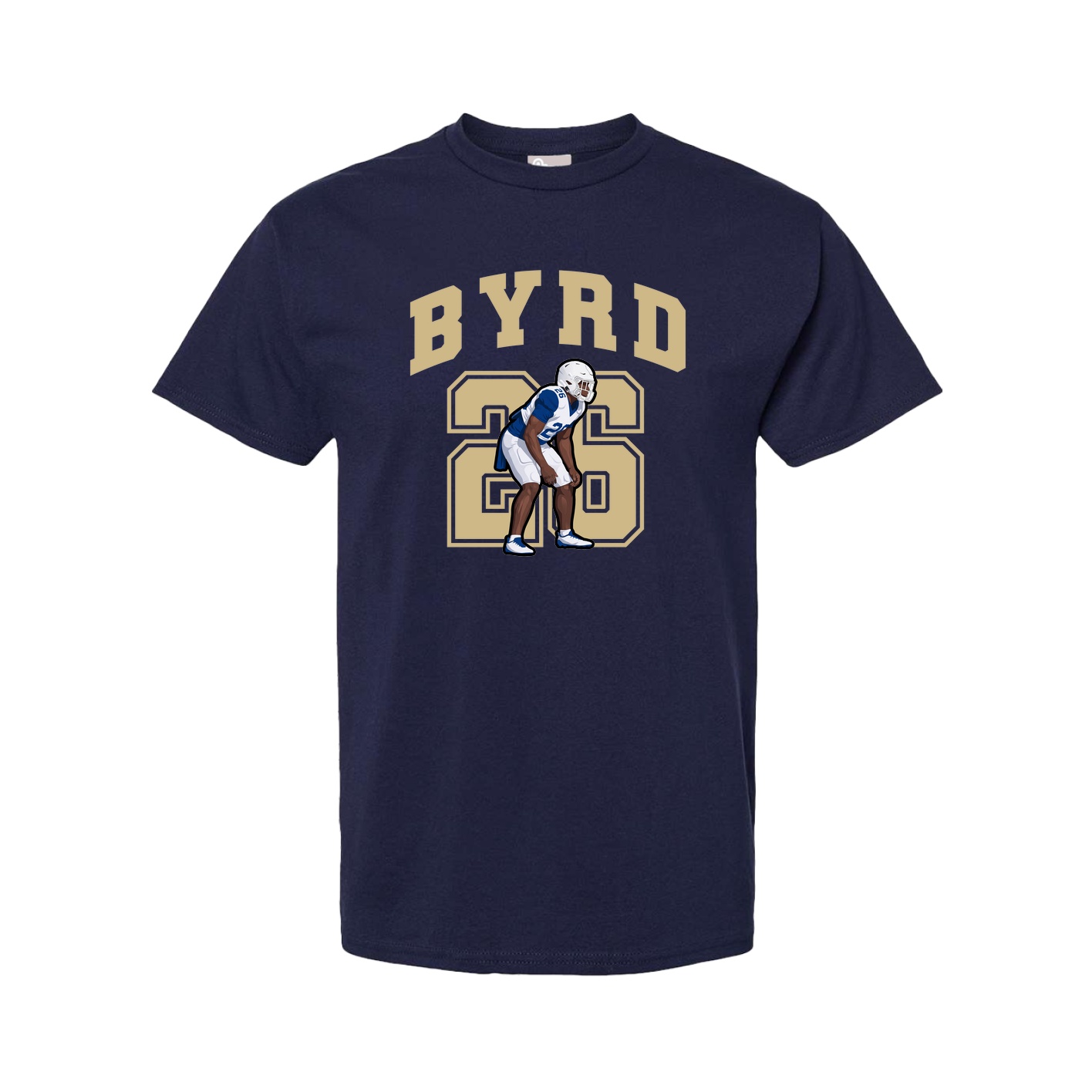 Youth Tee — Number in Navy
