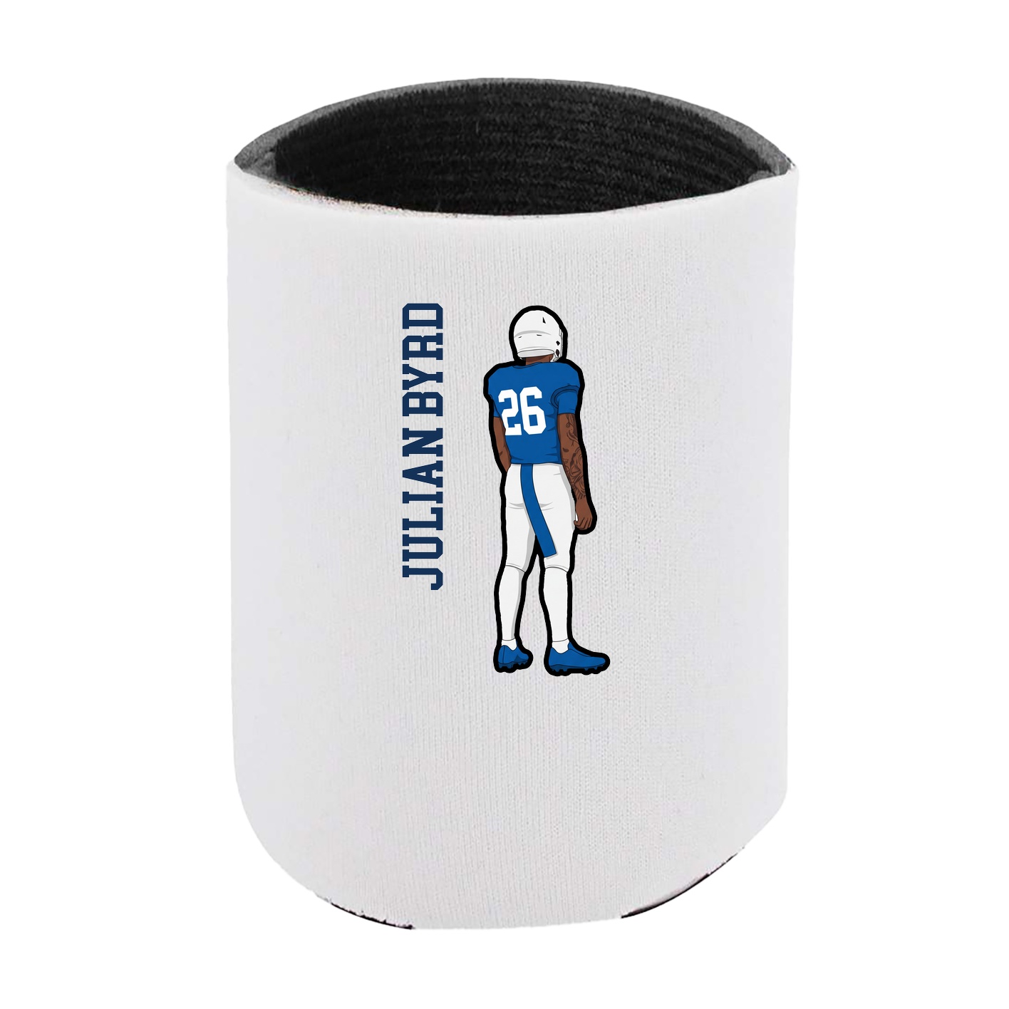 Can Holder — Name Vertical in White