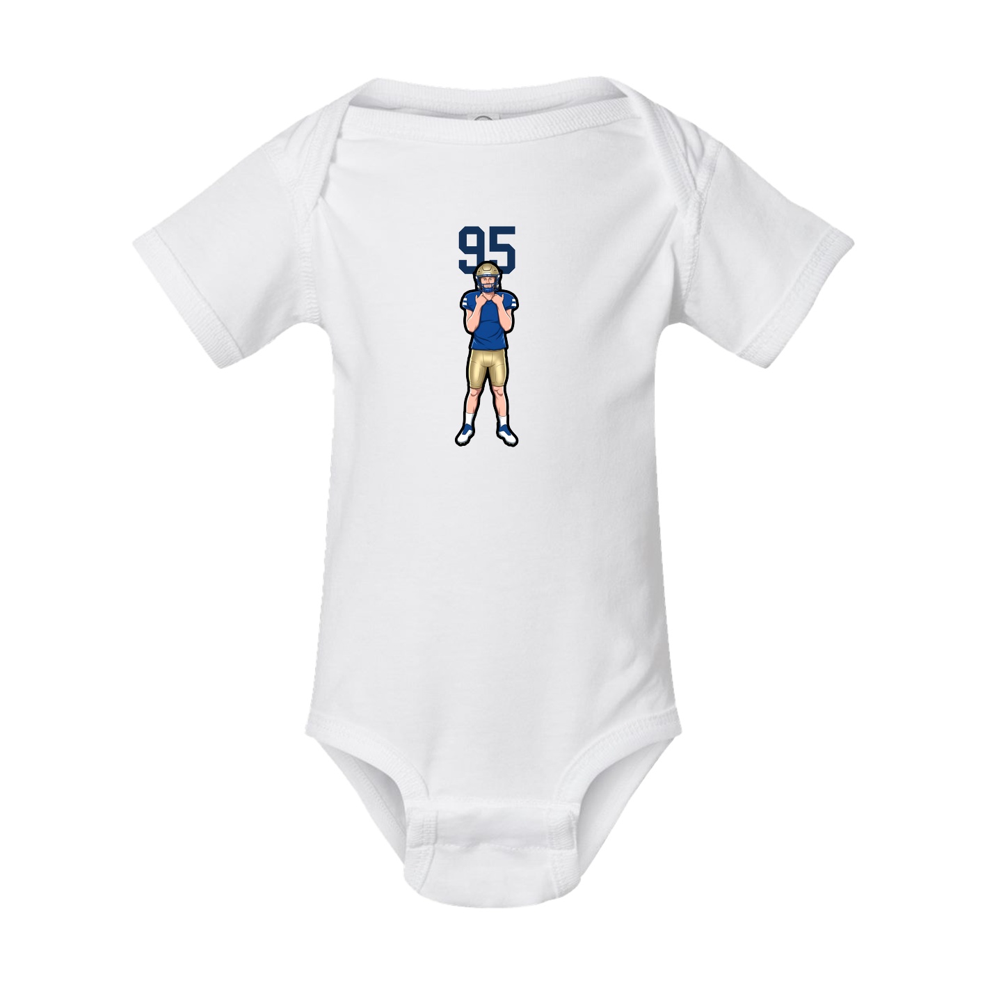 Baby Onesie — Number Top in White