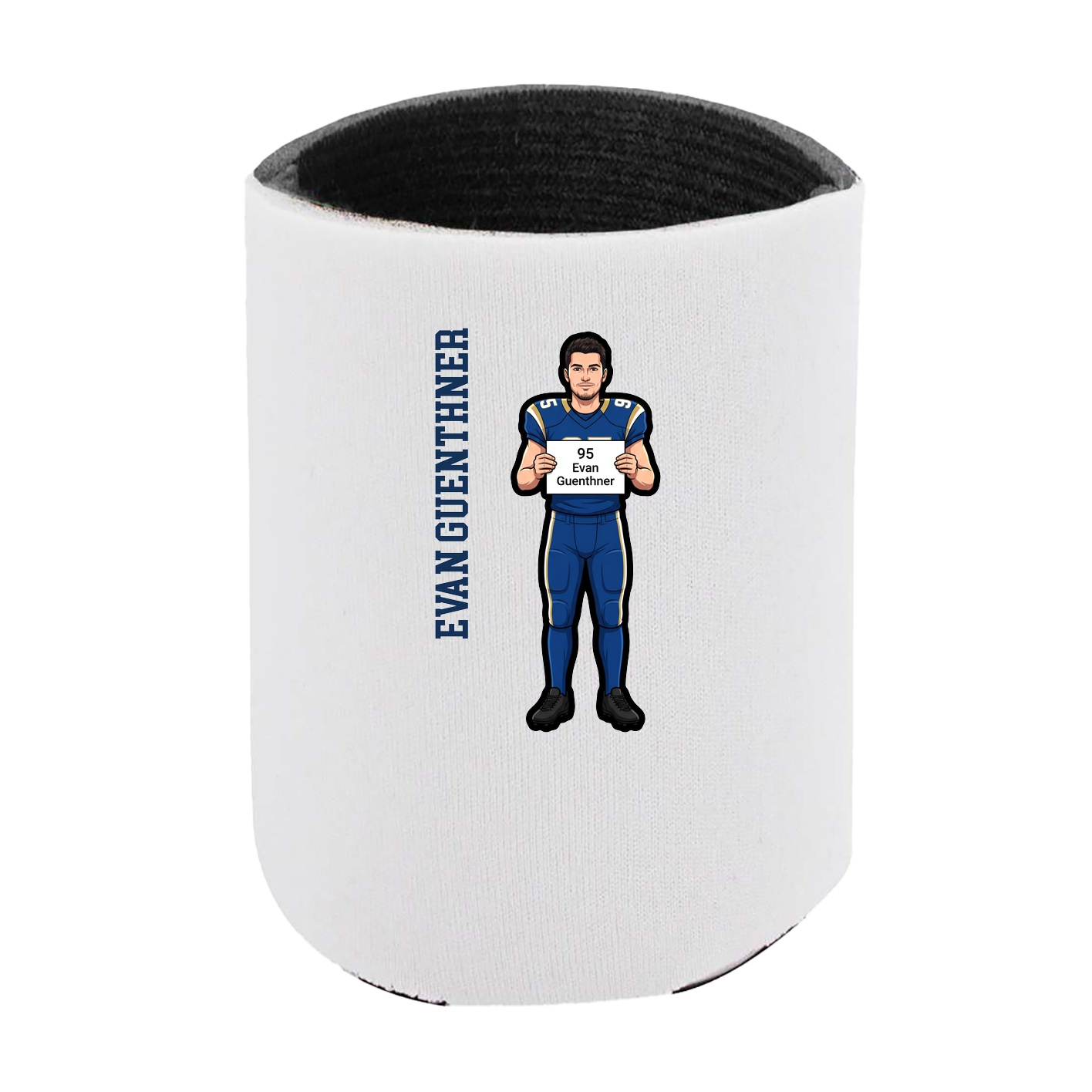 Can Holder — Name Vertical in White