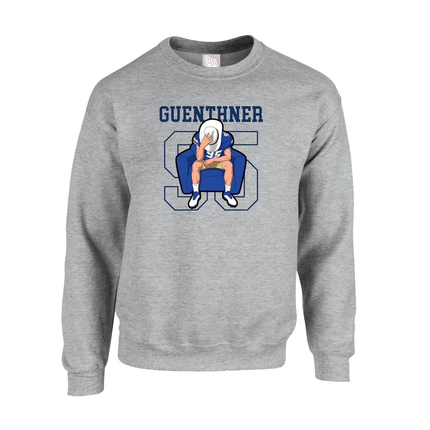 Fleece Crew — Shirsey in Grey