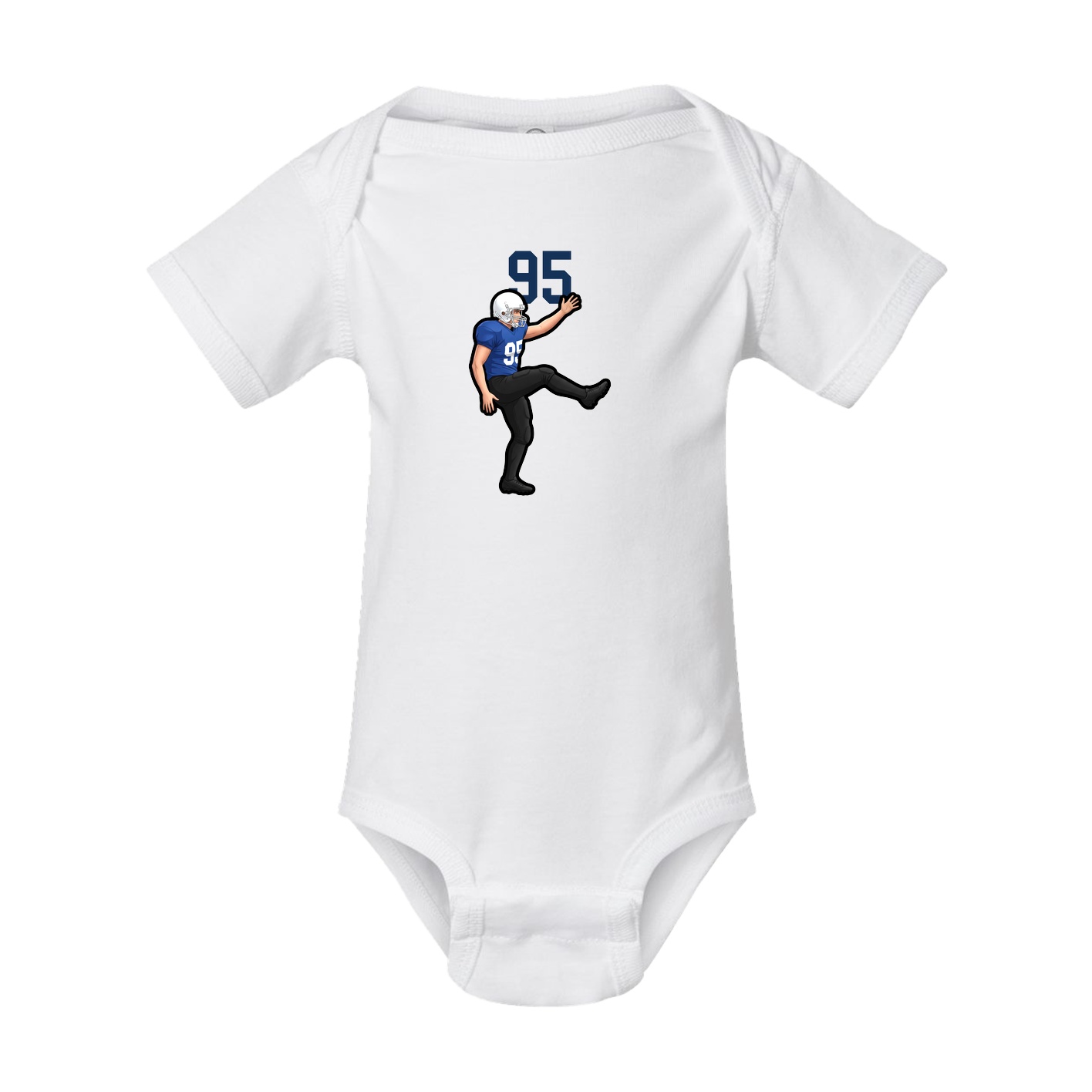 Baby Onesie — Number Top in White
