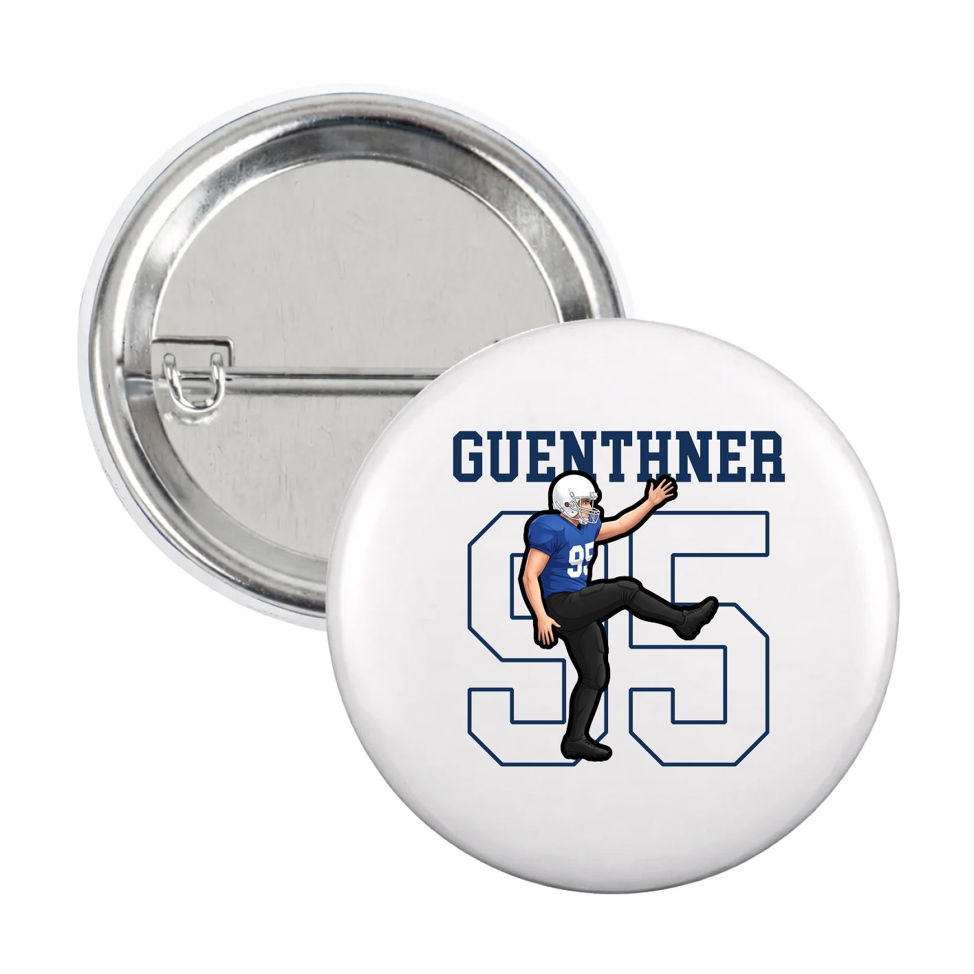 Game Day Button — Shirsey in White