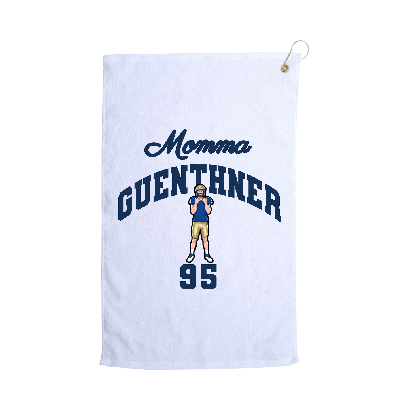 Golf Towel — Mothers Day Arch in White