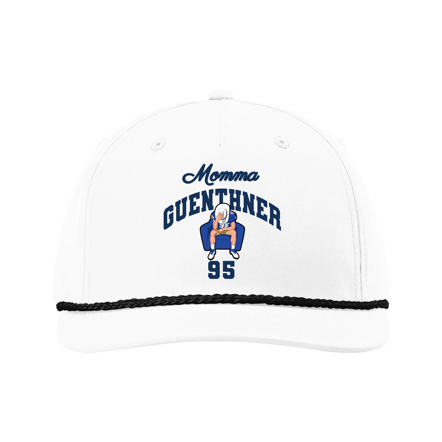 Five-Panel Classic Rope Cap — Mothers Day Arch in White