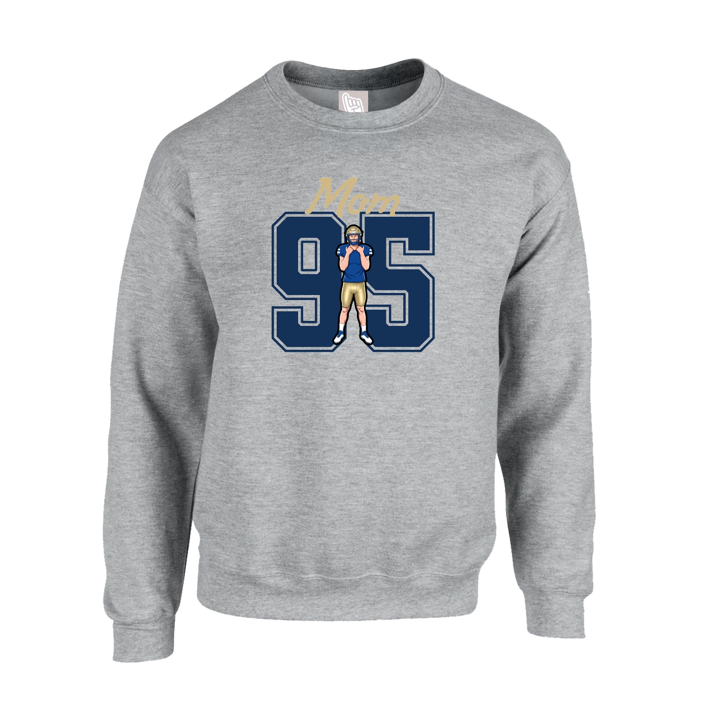 Fleece Crew — Mothers Day Shirsey in Grey