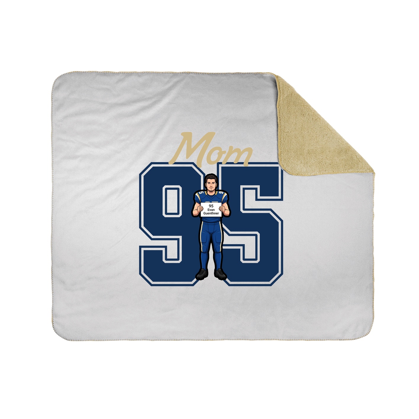 Throw Blanket — Mothers Day Shirsey in White