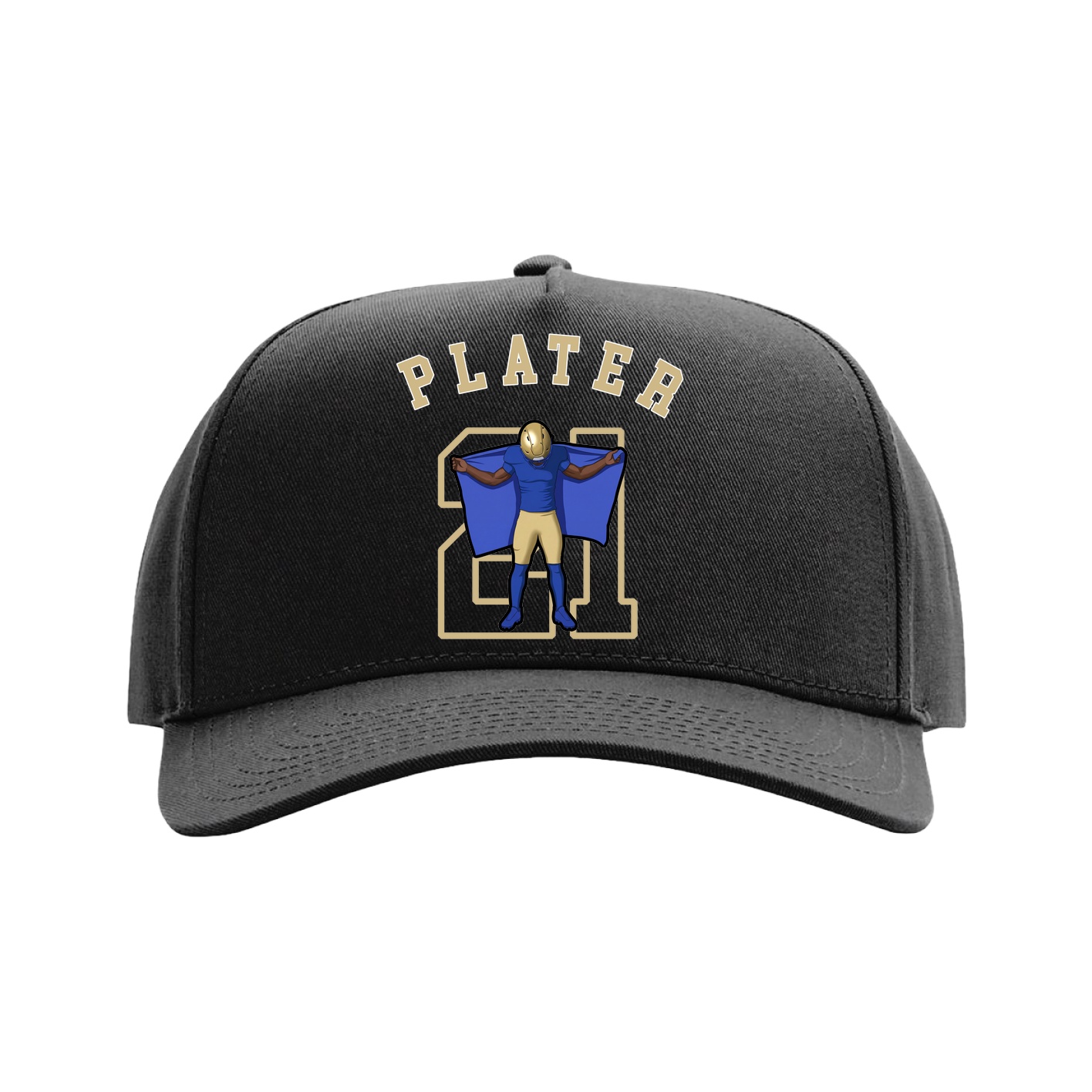 Full Fabric Five-Panel Champ Cap