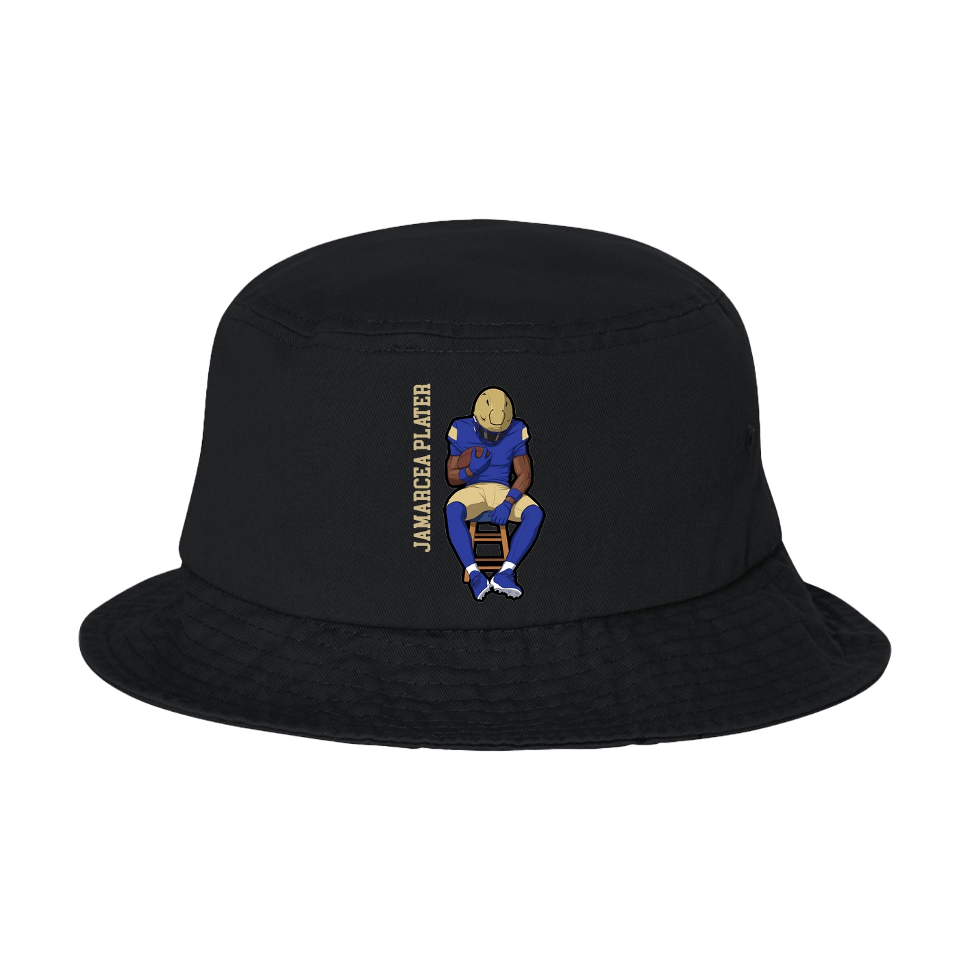 Bucket Cap — Name Vertical in Black