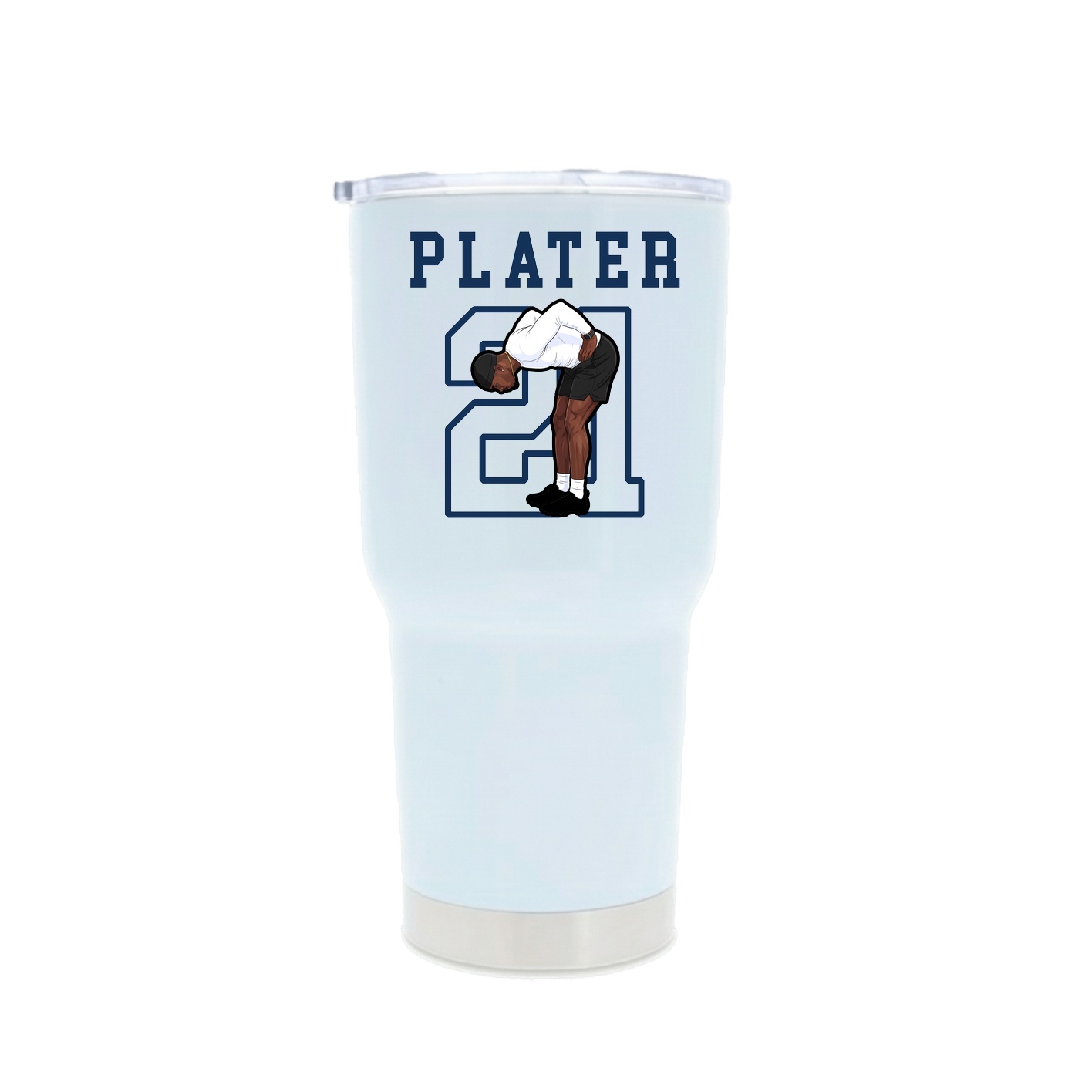 30oz Stainless Steel Tumbler — Shirsey in White