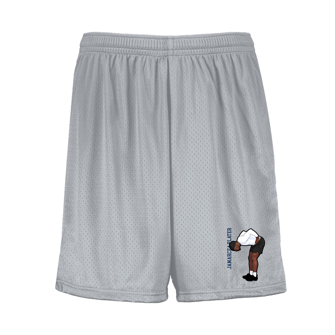 Shorts — Name Vertical in Silver