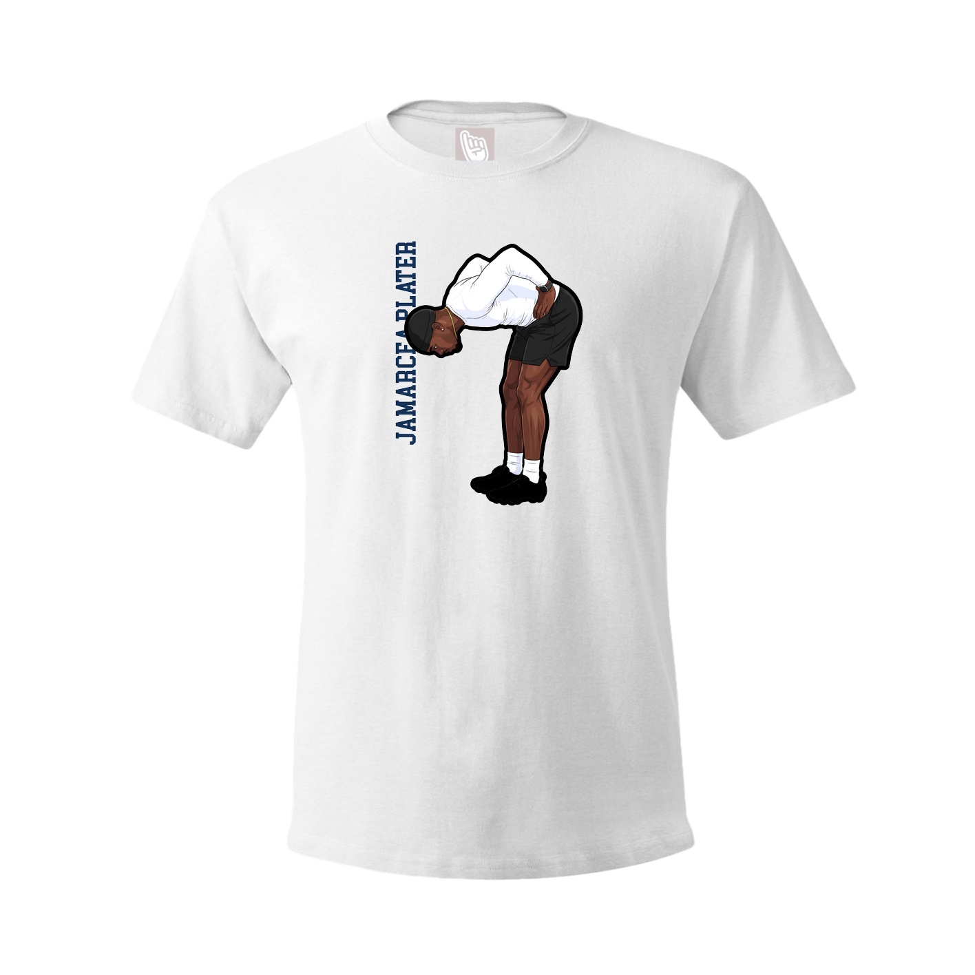 Youth Tee — Name Vertical in White