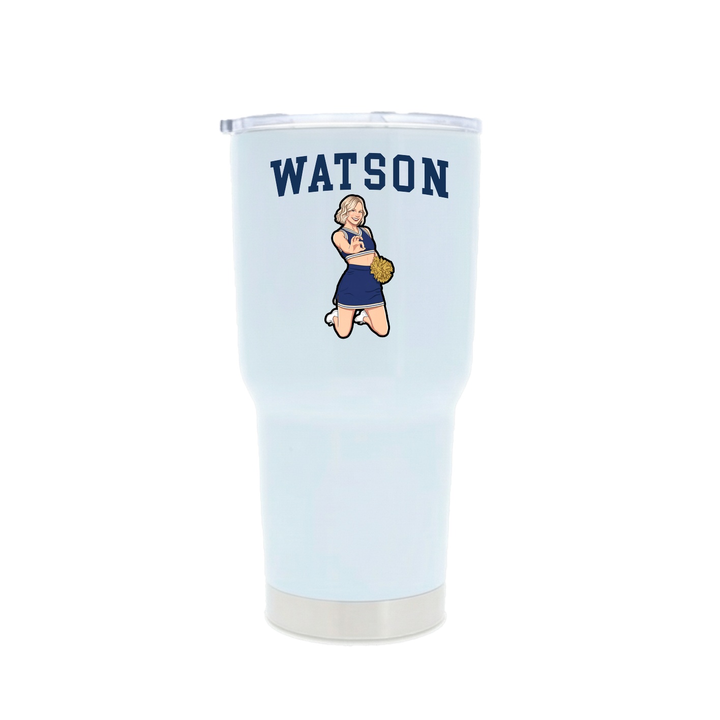 30oz Stainless Steel Tumbler — Shirsey in White