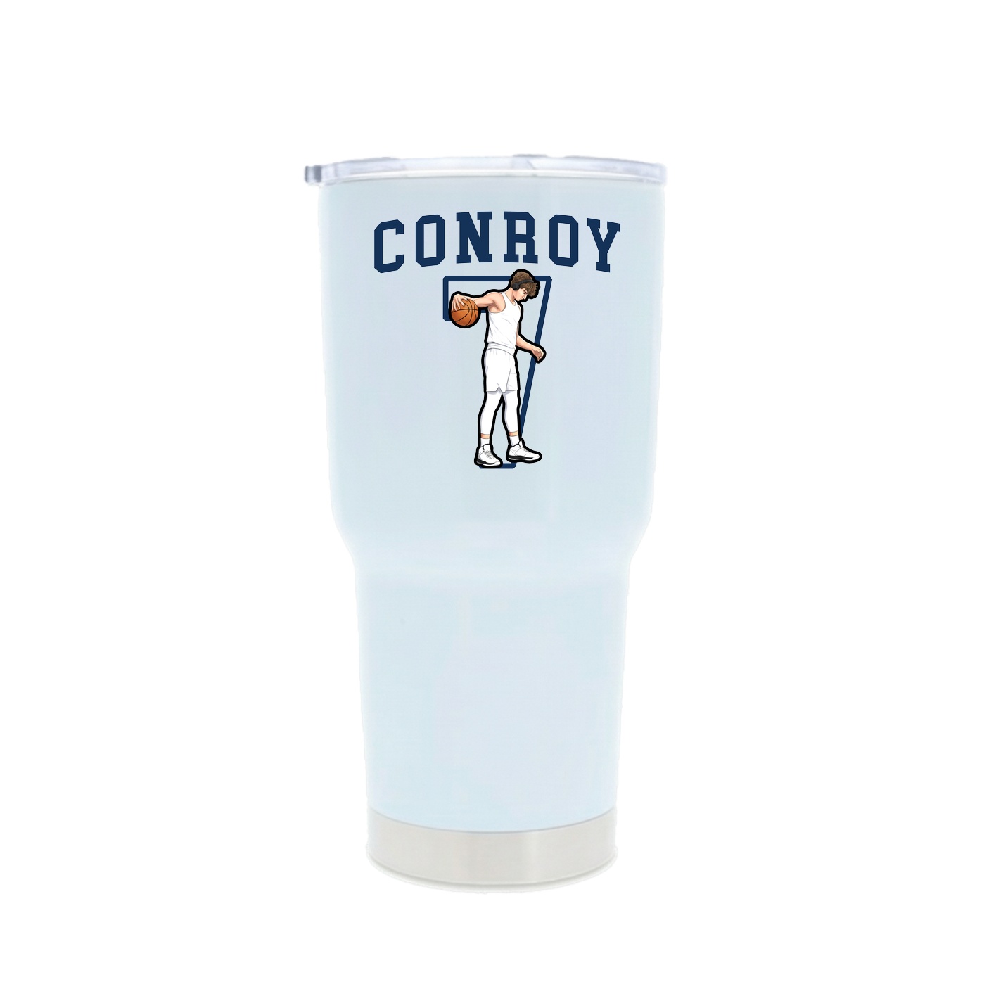 30oz Stainless Steel Tumbler — Shirsey in White