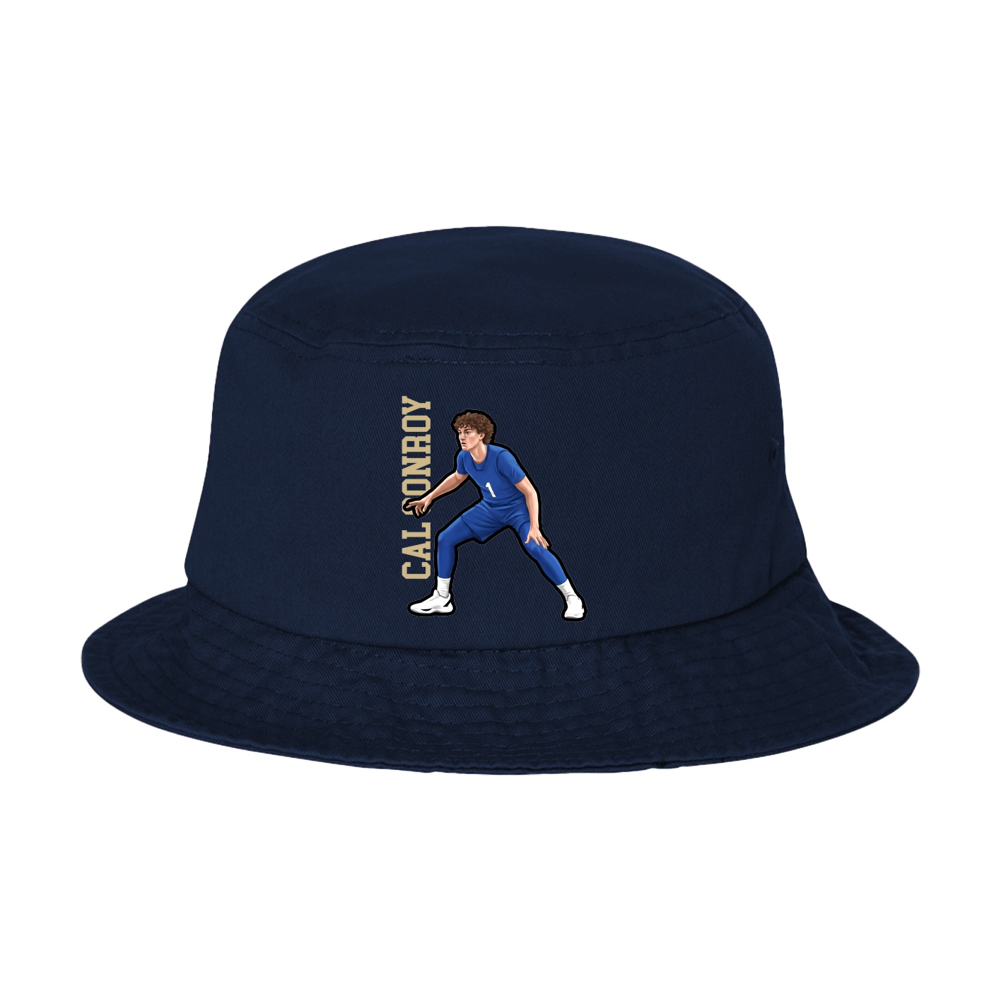 Bucket Cap — Name Vertical in Navy