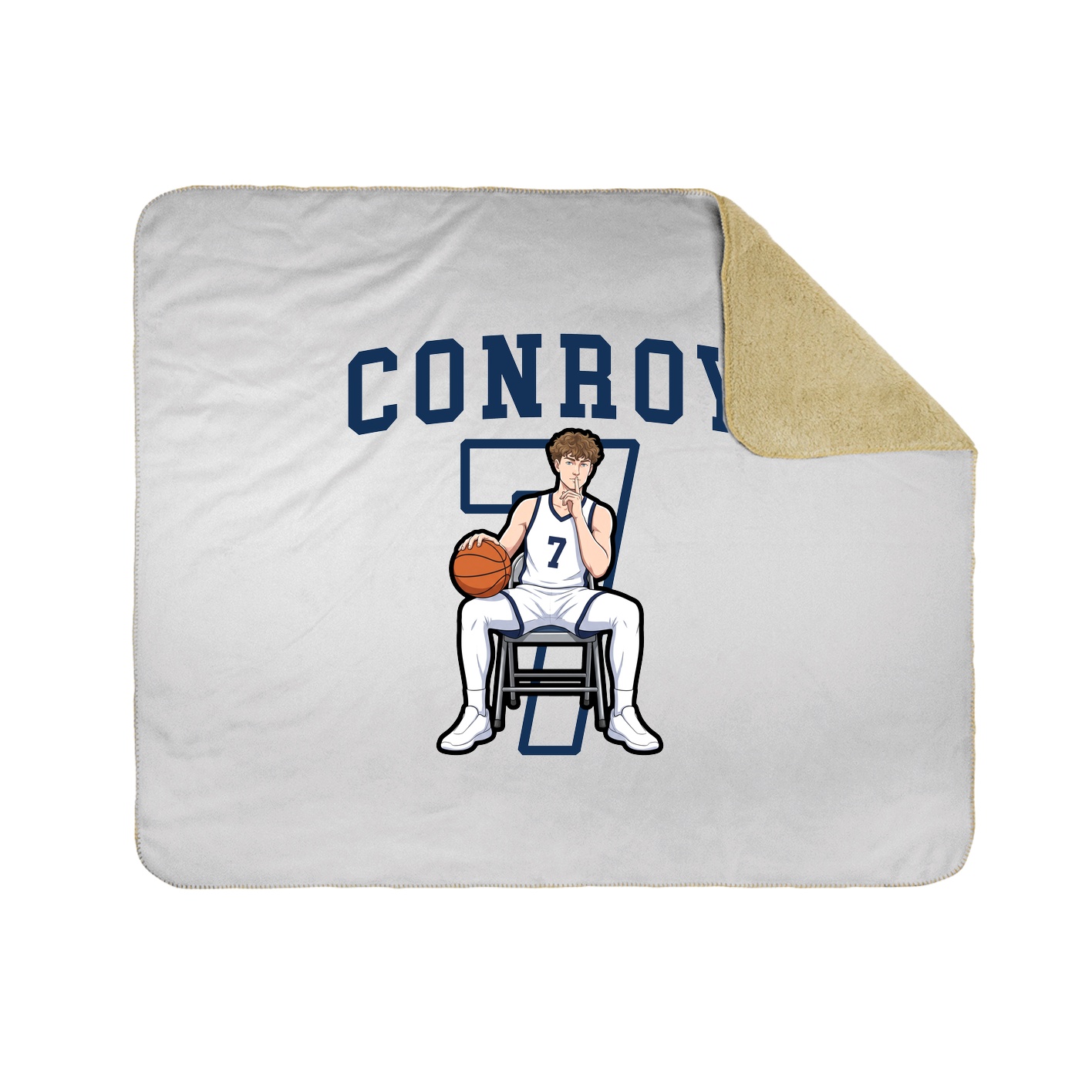 Throw Blanket — Shirsey in White