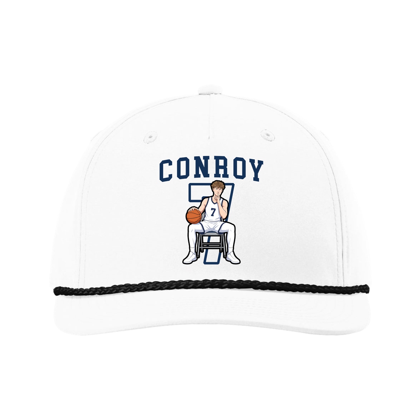 Five-Panel Classic Rope Cap — Shirsey in White