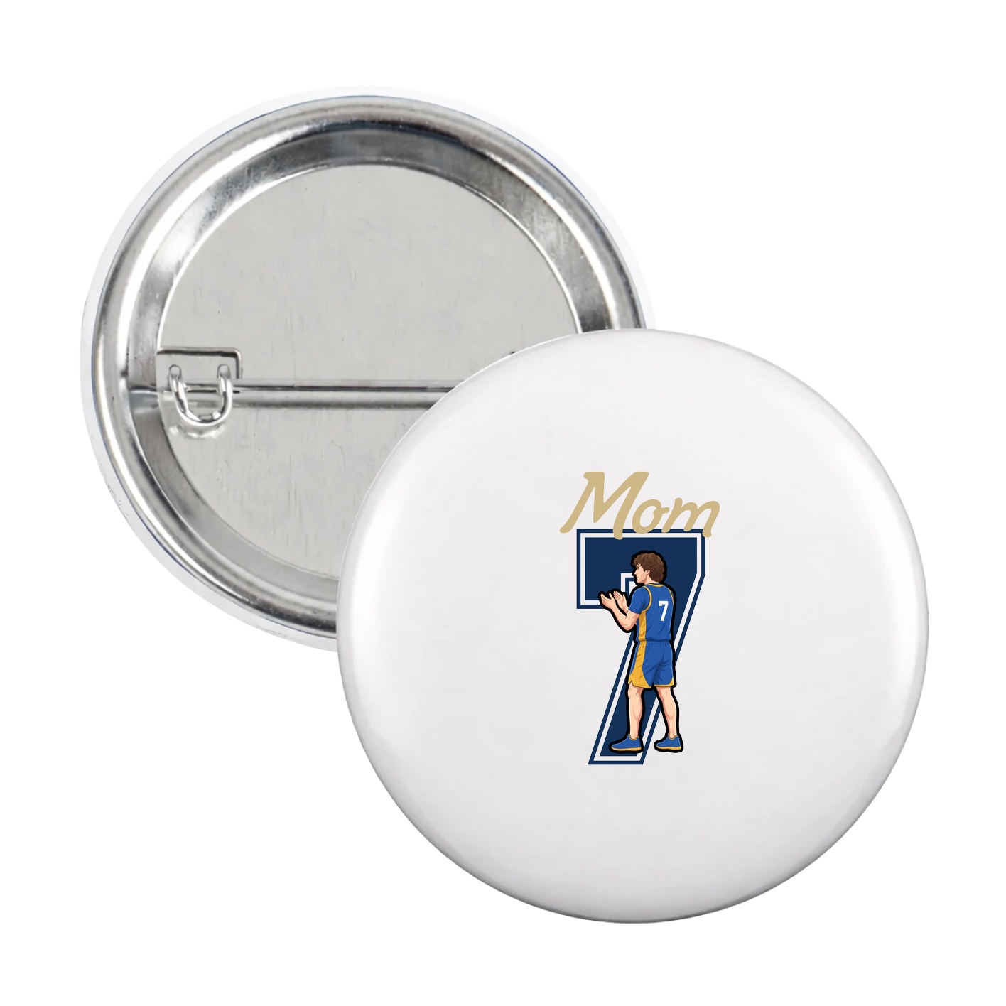 Game Day Button — Mothers Day Shirsey in White