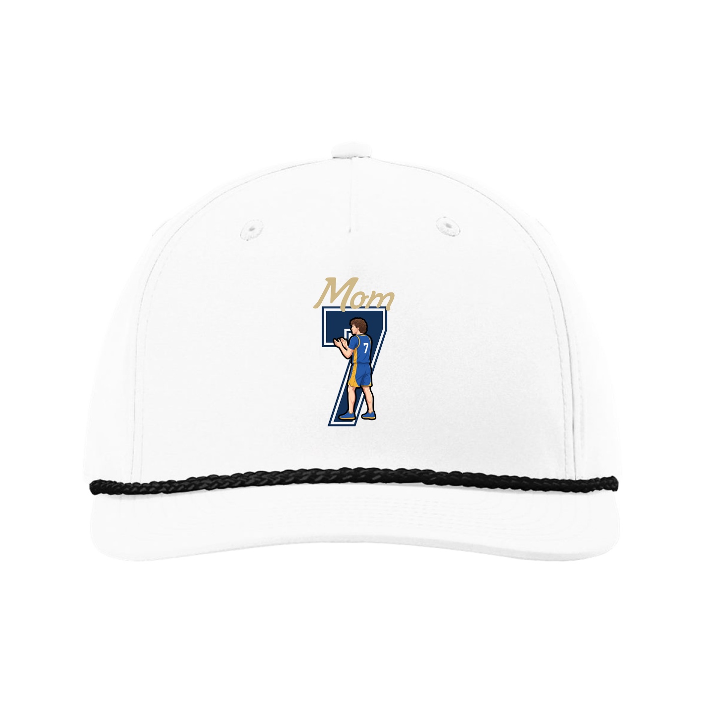 Five-Panel Classic Rope Cap — Mothers Day Shirsey in White