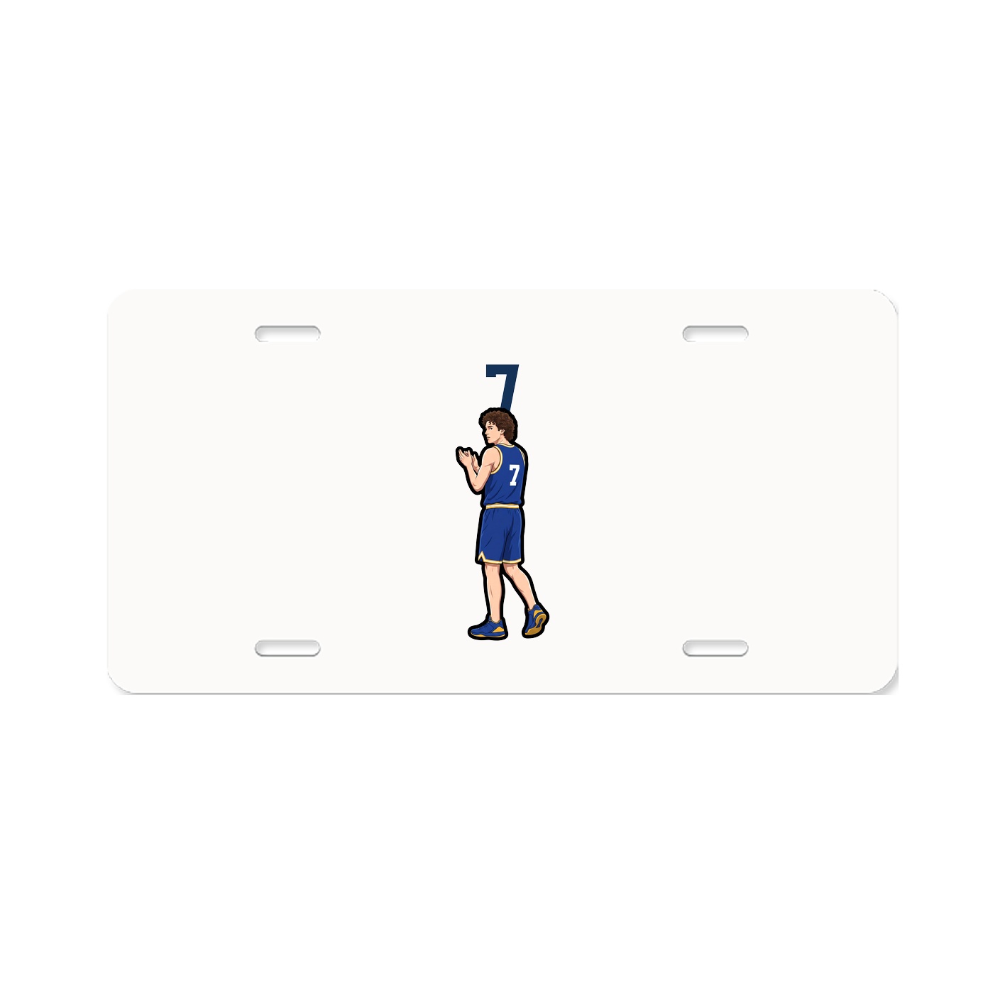 License Plate — Number Top in Classic