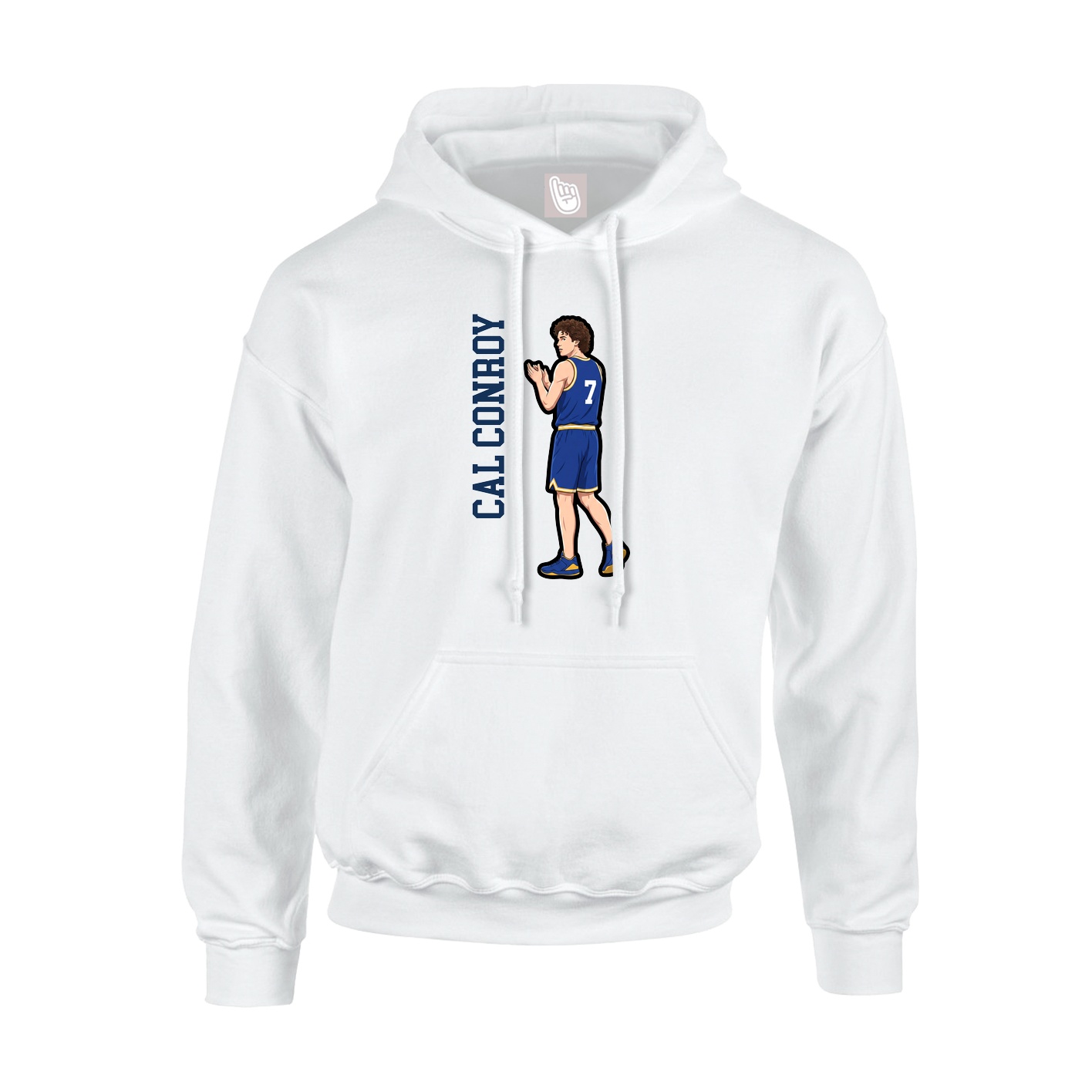 Hoodie — Name Vertical in White
