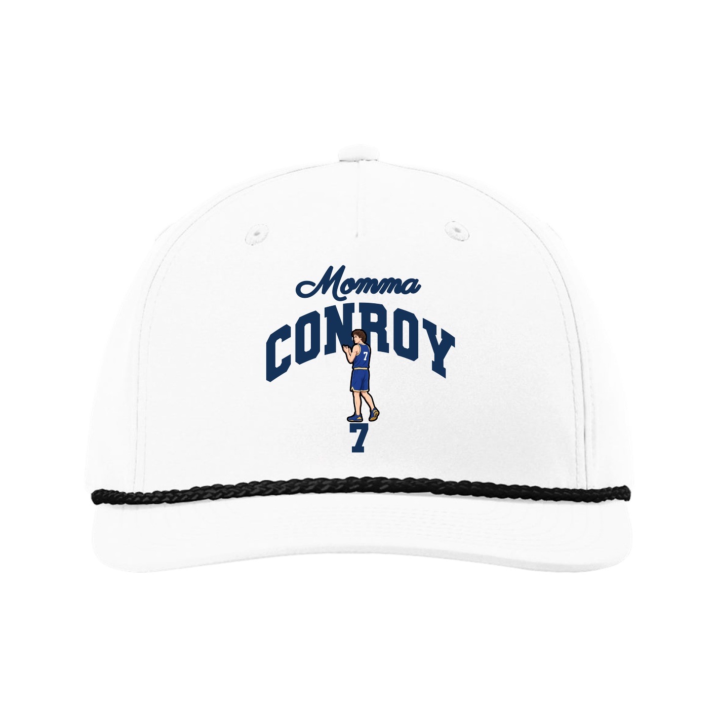 Five-Panel Classic Rope Cap — Mothers Day Arch in White