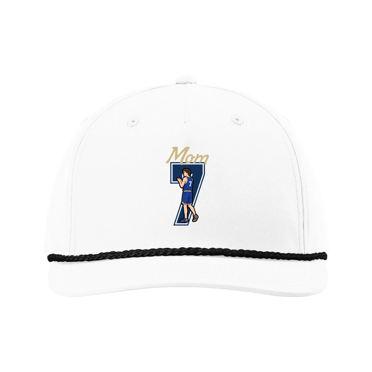 Five-Panel Classic Rope Cap — Mothers Day Shirsey in White