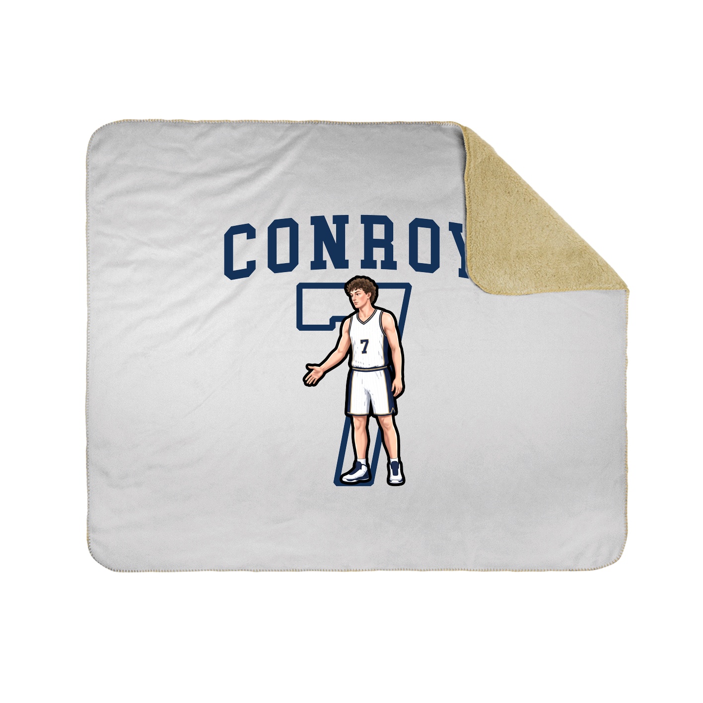 Throw Blanket — Shirsey in White