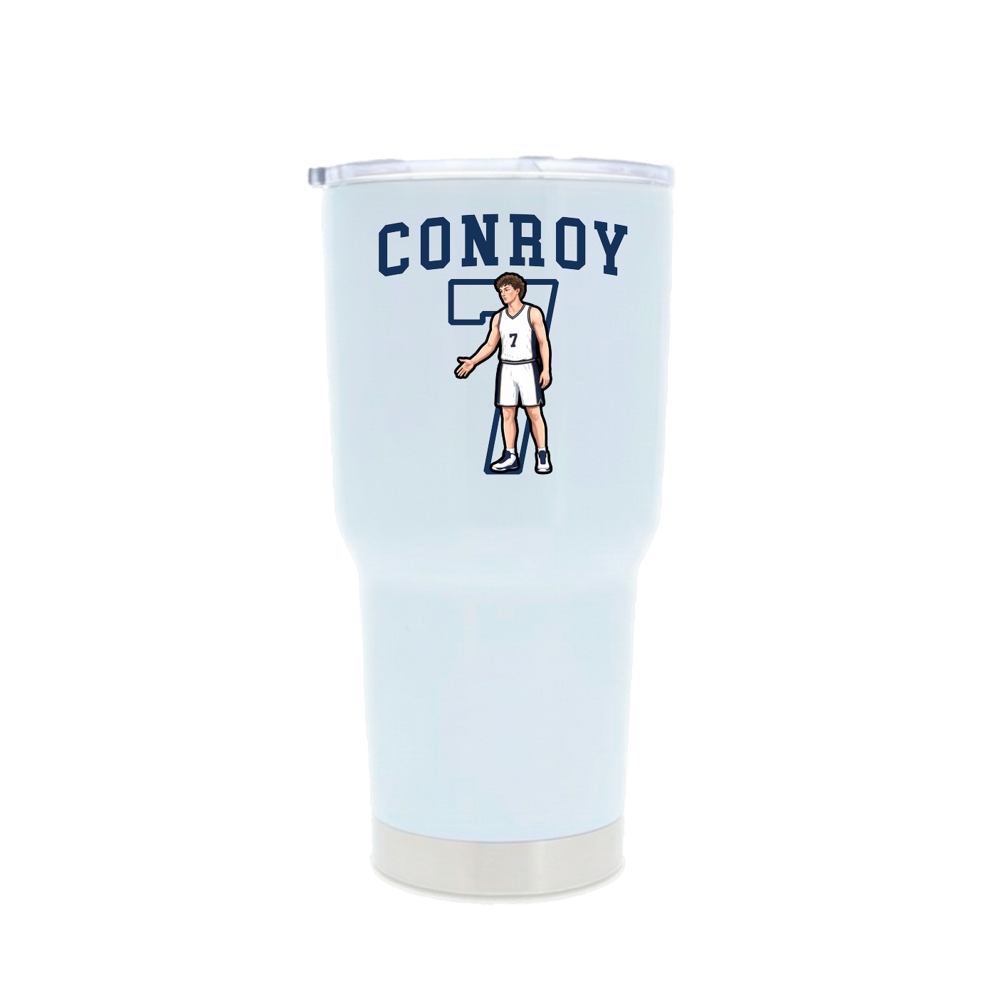 30oz Stainless Steel Tumbler — Shirsey in White