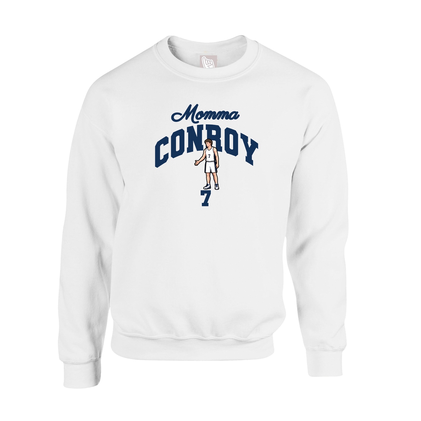 Fleece Crew — Mothers Day Arch in White
